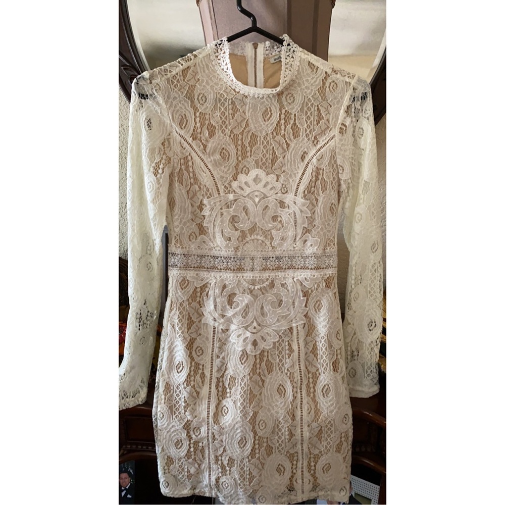 Charlotte Russe long sleeve lace dress